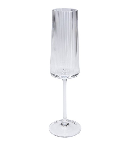 KARE komplet 4 kieliszków do szampana     RIFFLE 215 ml