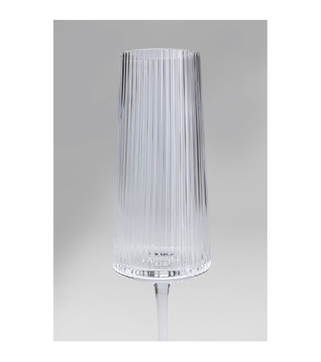 KARE komplet 4 kieliszków do szampana     RIFFLE 215 ml