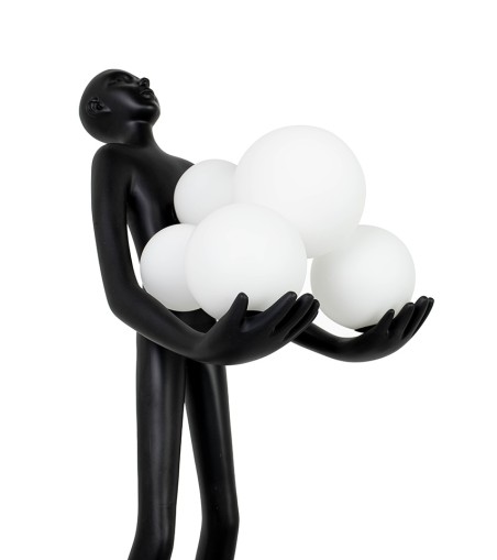 MOOSEE lampa stołowa HUMAN PREMIUM        czarna