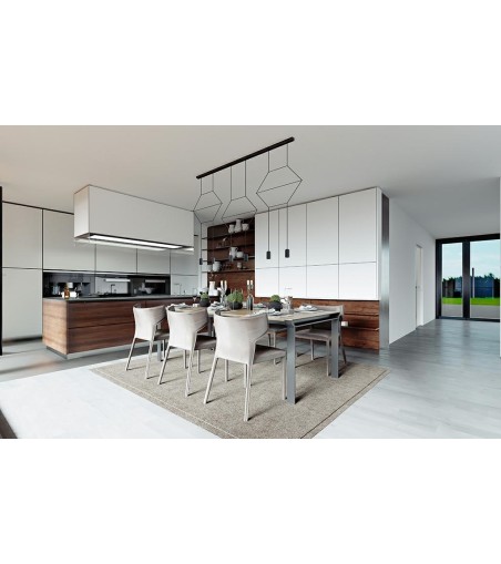 MOOSEE lampa wisząca FLUSSO LINE 6        czarna