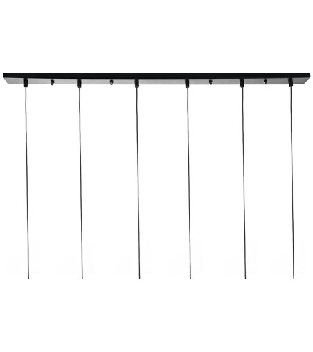 MOOSEE lampa wisząca FLUSSO LINE 6        czarna