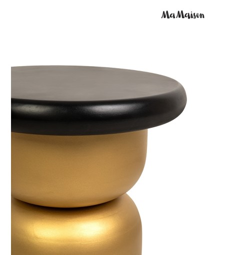 MaMaison stolik LEONARDO 39 czarny /      złoty