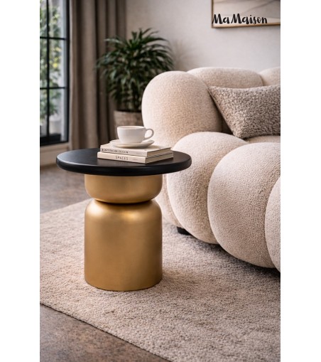 MaMaison stolik LEONARDO 39 czarny /      złoty