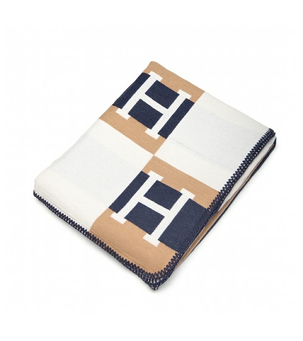 Koc SHP PARIS HOME granatowy / brązowy