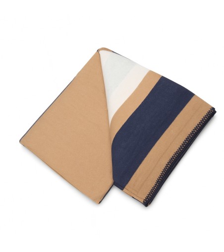 Koc SHP PARIS HOME granatowy / brązowy