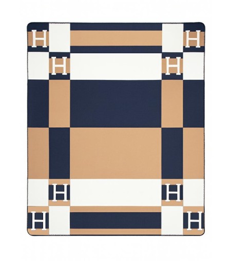 Koc SHP PARIS HOME granatowy / brązowy