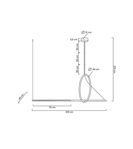 MOOSEE lampa wisząca STICK czarna