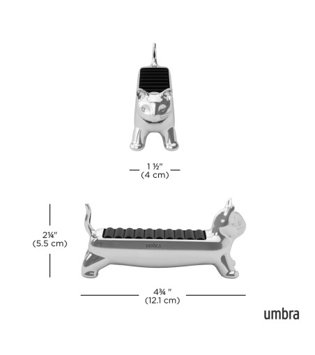 UMBRA organizer na pierścionki ALI CAT    chrom