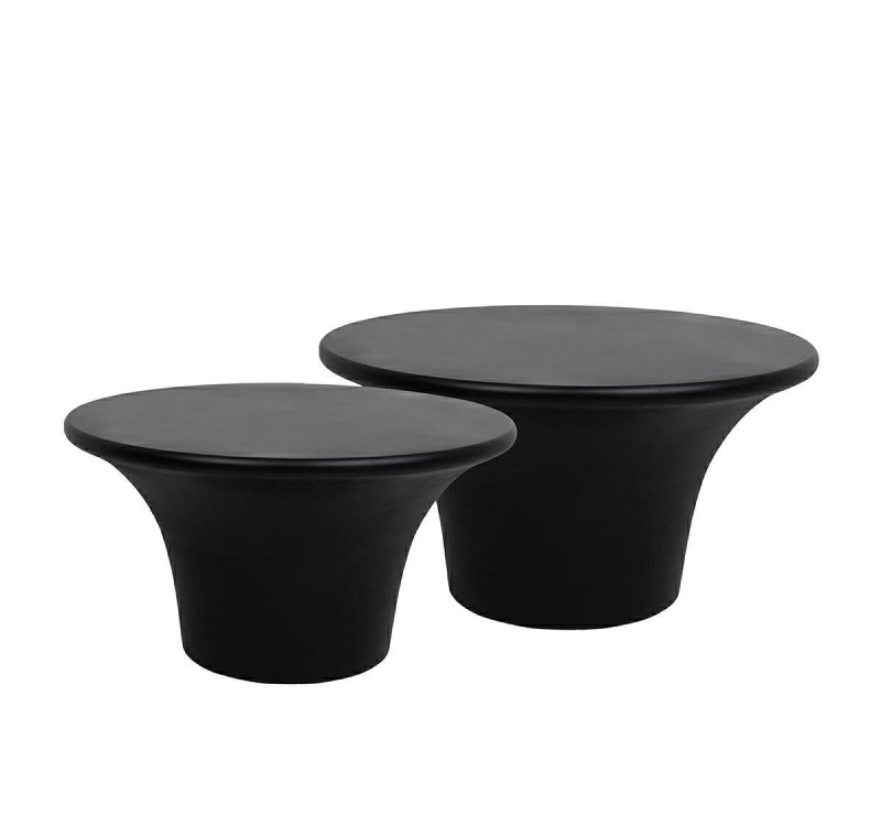 MaMaison zestaw stolików kawowych PODIUM  60 / 75 czarny