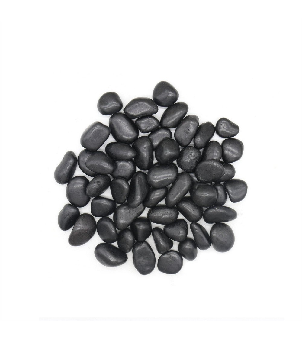 Kamień dekoracyjny ogrodowy OTOCZAK       POLEROWANY 2-3 cm 2 kg czarny