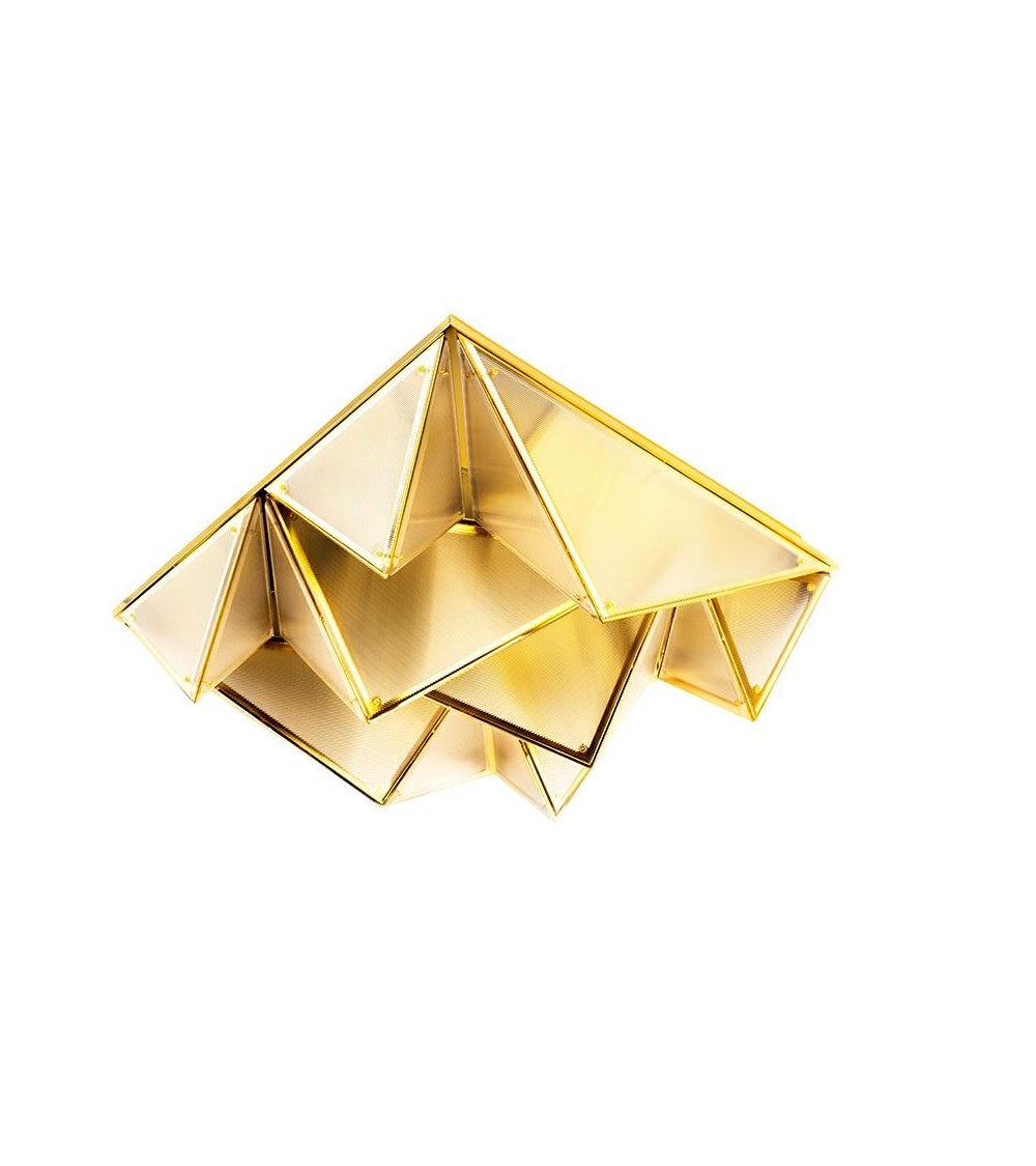 MOOSEE lampa sufitowa / plafon PYRAMIDS   złota