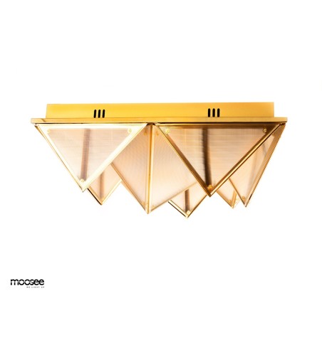 MOOSEE lampa sufitowa / plafon PYRAMIDS   złota