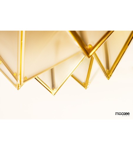 MOOSEE lampa sufitowa / plafon PYRAMIDS   złota