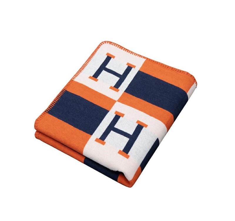 Koc SHP PARIS HOME granatowy /            pomarańczowy