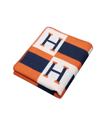 Koc SHP PARIS HOME granatowy /            pomarańczowy