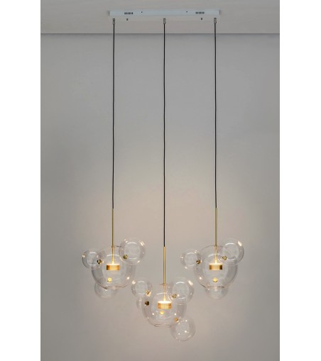 MOOSEE lampa wisząca CAPRI LINE 3 złota