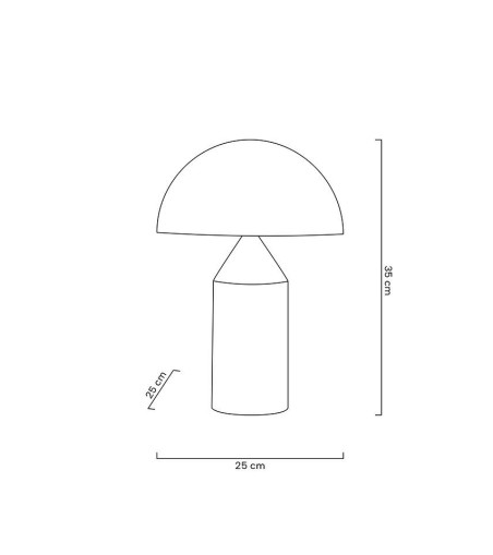 MOOSEE lampa biurkowa FUNGO złota