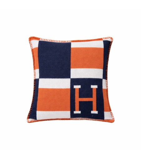 Poduszka dekoracyjna SHP PARIS HOME       granatowa / pomarańczowa
