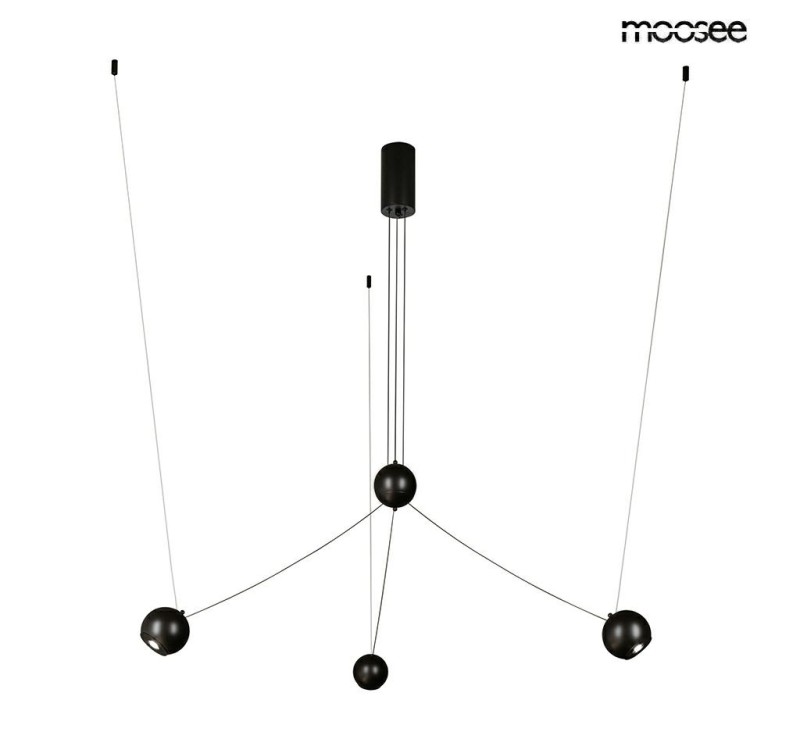 MOOSEE lampa wisząca OCTO 3 czarna