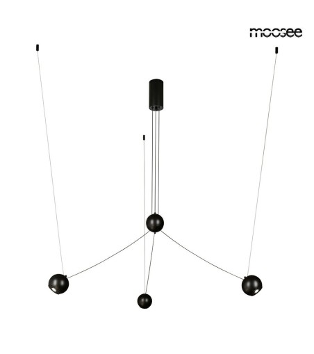 MOOSEE lampa wisząca OCTO 3 czarna