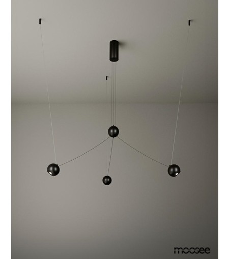MOOSEE lampa wisząca OCTO 3 czarna
