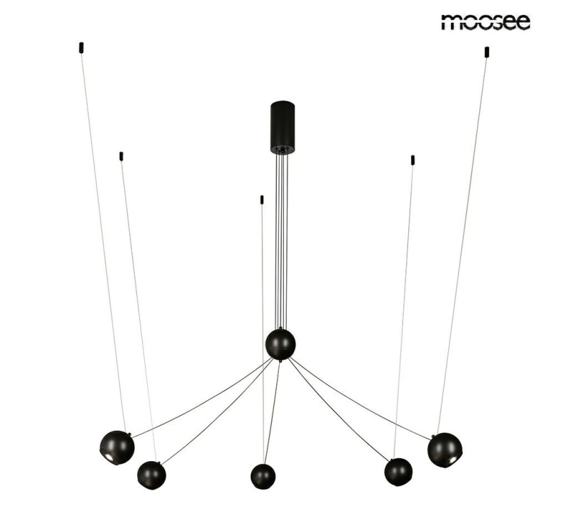 MOOSEE lampa wisząca OCTO 5 czarna