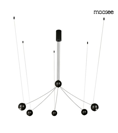 MOOSEE lampa wisząca OCTO 5 czarna