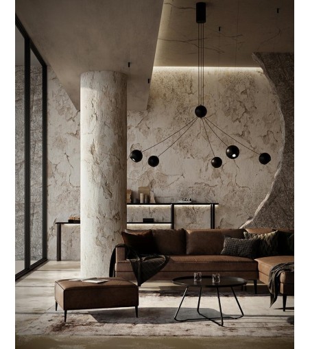 MOOSEE lampa wisząca OCTO 5 czarna