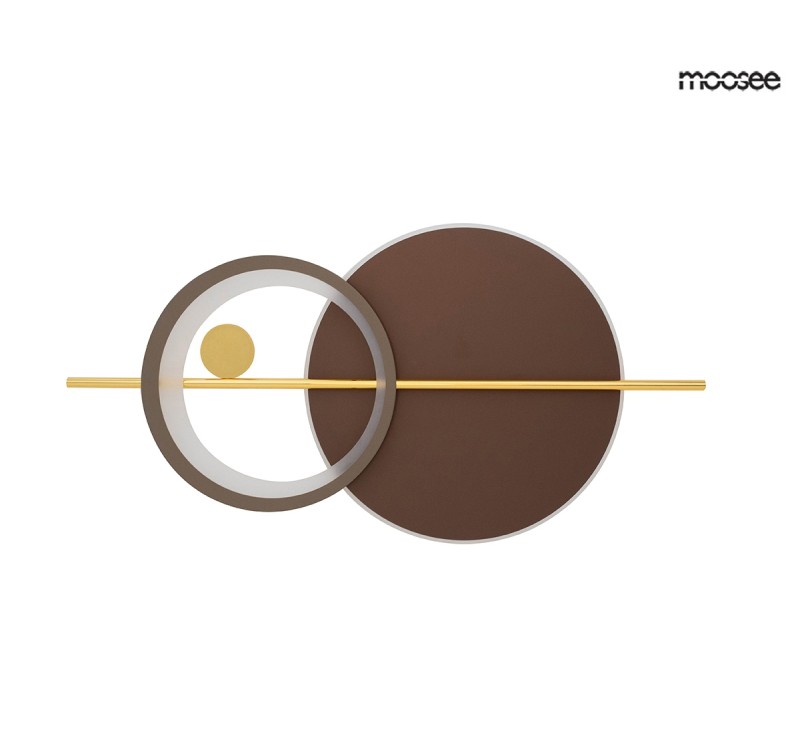 MOOSEE lampa ścienna MOONS złota