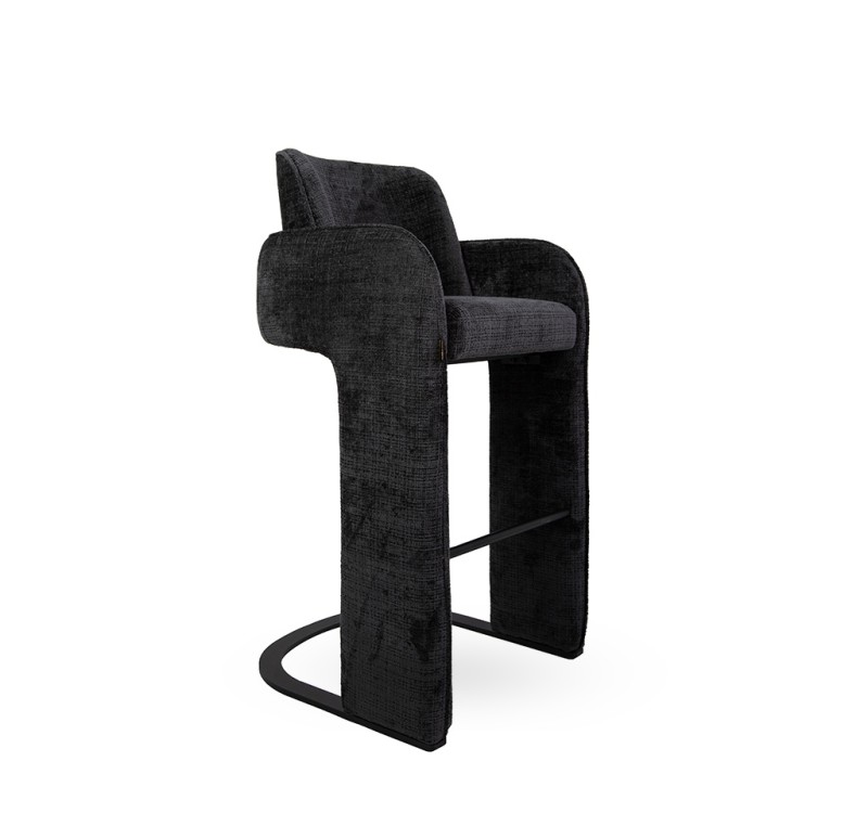 MaMaison krzesło barowe BORA czarne