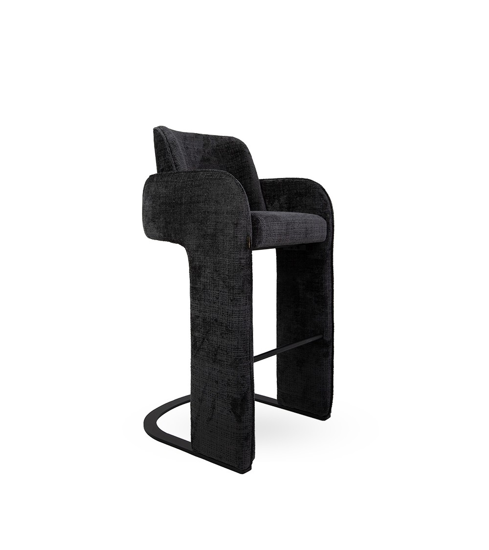 MaMaison krzesło barowe BORA czarne