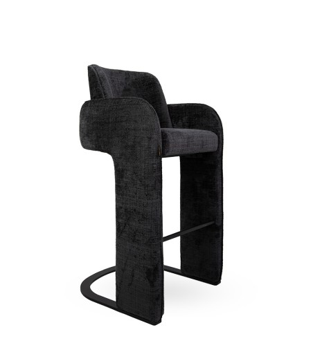 MaMaison krzesło barowe BORA czarne