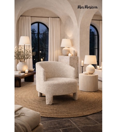 MaMaison fotel OSCAR beżowy