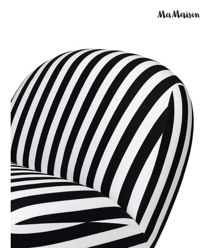 MaMaison fotel obrotowy AZURE biały /     czarny