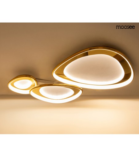 MOOSEE lampa sufitowa / plafon CELL 3     złota