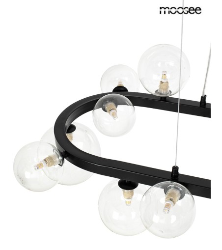 MOOSEE lampa wisząca ALURE OVAL 120       czarna