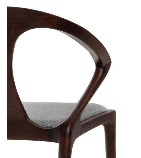 Krzesło INEZ orzech / szare