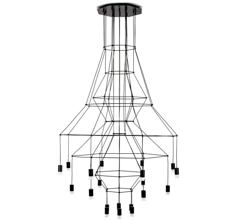 MOOSEE lampa wisząca FLUSSO 20 czarna