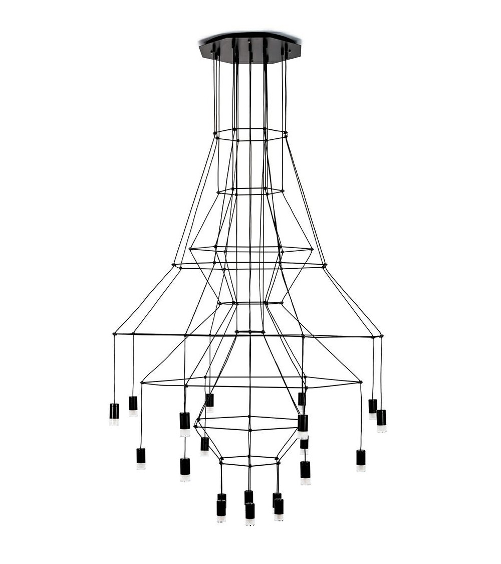 MOOSEE lampa wisząca FLUSSO 20 czarna