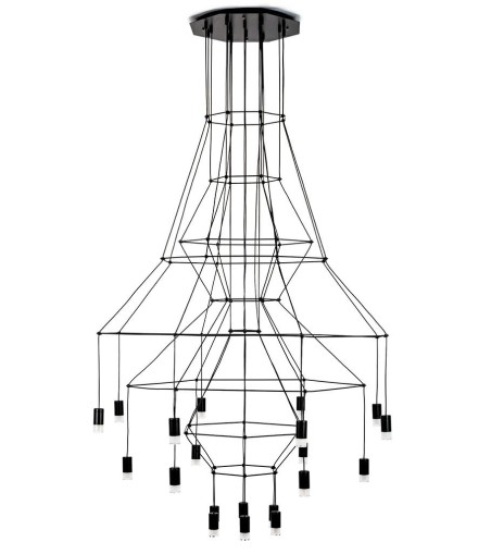 MOOSEE lampa wisząca FLUSSO 20 czarna