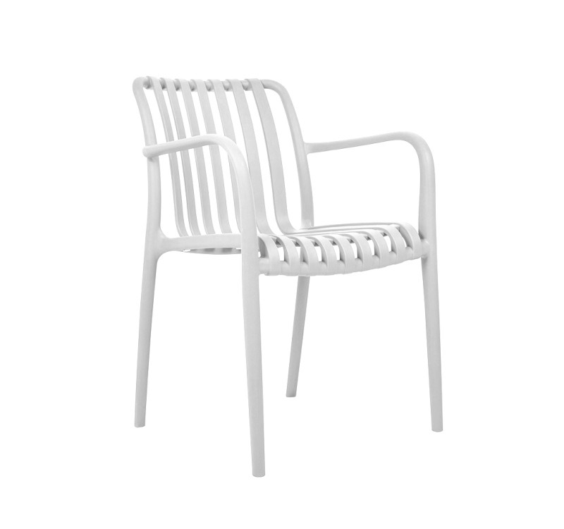 MODESTO krzesło STRIPS ARM białe