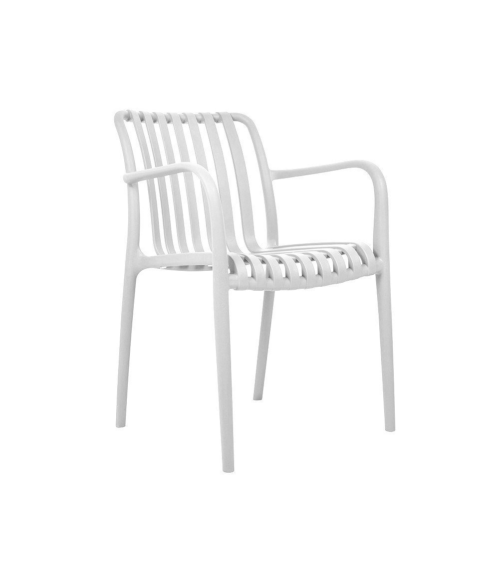 MODESTO krzesło STRIPS ARM białe