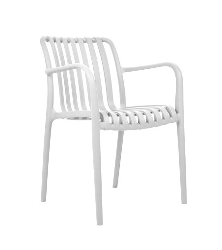 MODESTO krzesło STRIPS ARM białe