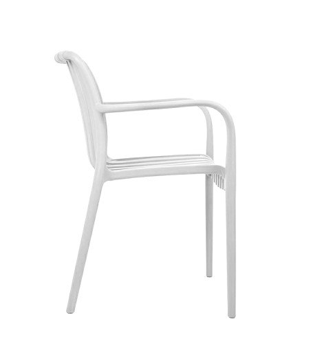 MODESTO krzesło STRIPS ARM białe