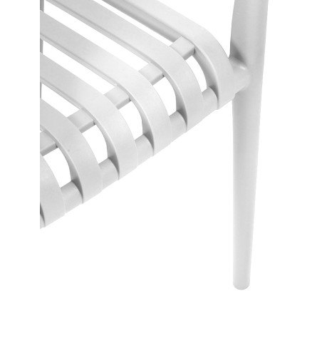 MODESTO krzesło STRIPS ARM białe