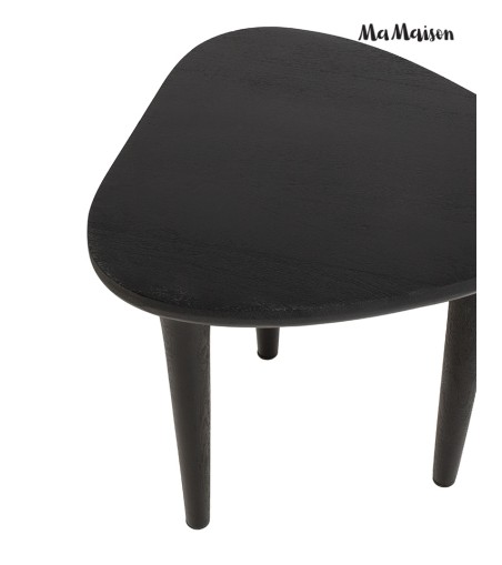 MaMaison stolik LAMINAR 49 czarny /       drewno