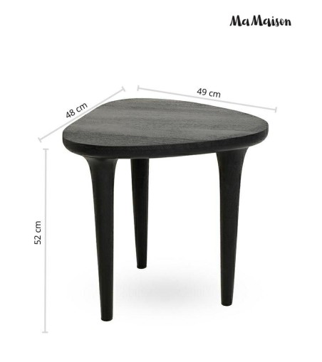 MaMaison stolik LAMINAR 49 czarny /       drewno