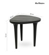 MaMaison stolik LAMINAR 49 czarny /       drewno