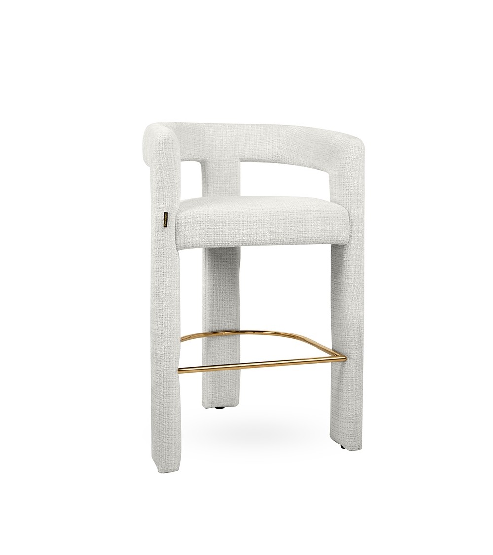 MaMaison krzesło barowe LOGAN białe