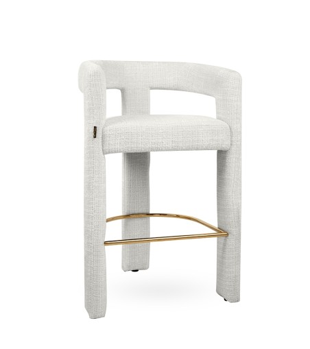 MaMaison krzesło barowe LOGAN białe